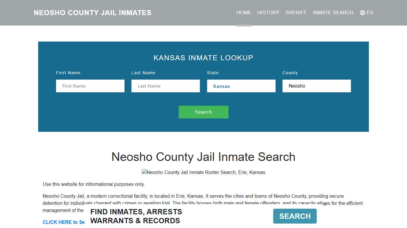 Neosho County Jail Inmate Roster Lookup, Erie, KS